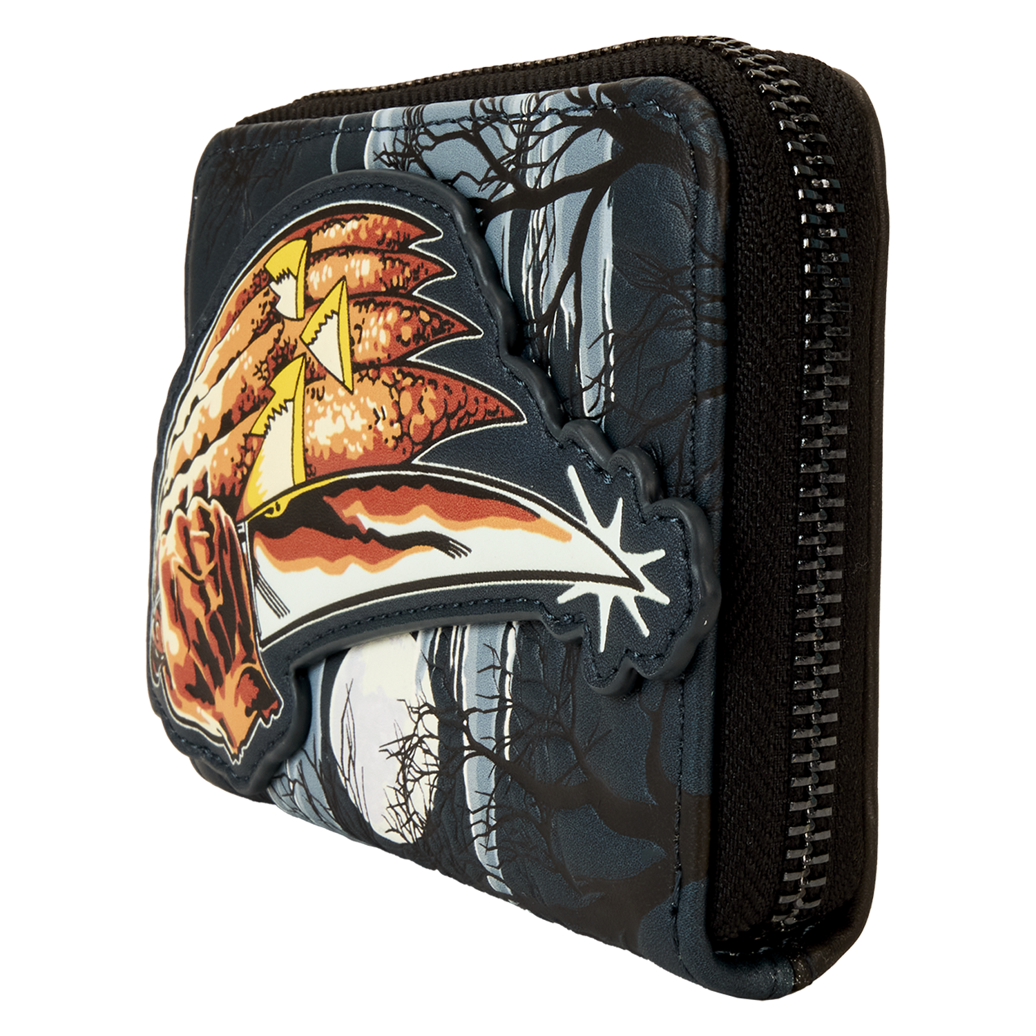 Halloween Michael Myers Jack-O'-Lantern Glow Zip Around Wallet - Image 5