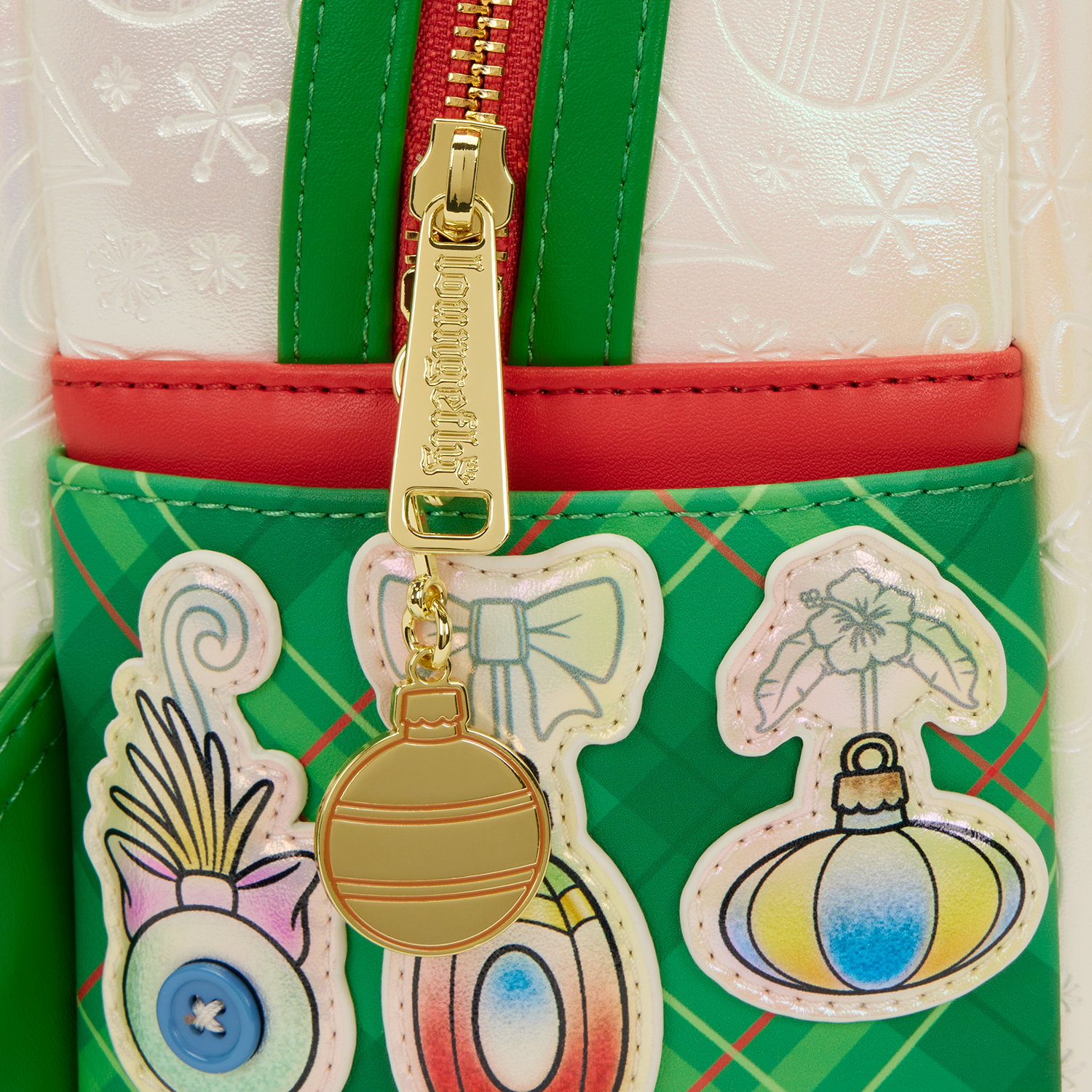 Stitch & Scrump Iridescent Holiday Ornament Mini Backpack - Image 8